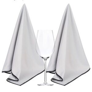 Elegant Gray Microfiber Polishing Cloth